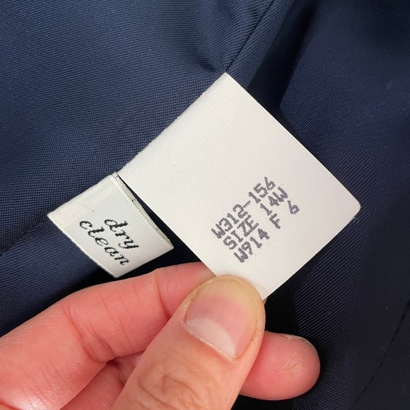 Vintage Pendleton Womens Blazer Jacket Sz 14 Wool Sport Coat USA Navy Blue Gold - Picture 10 of 16